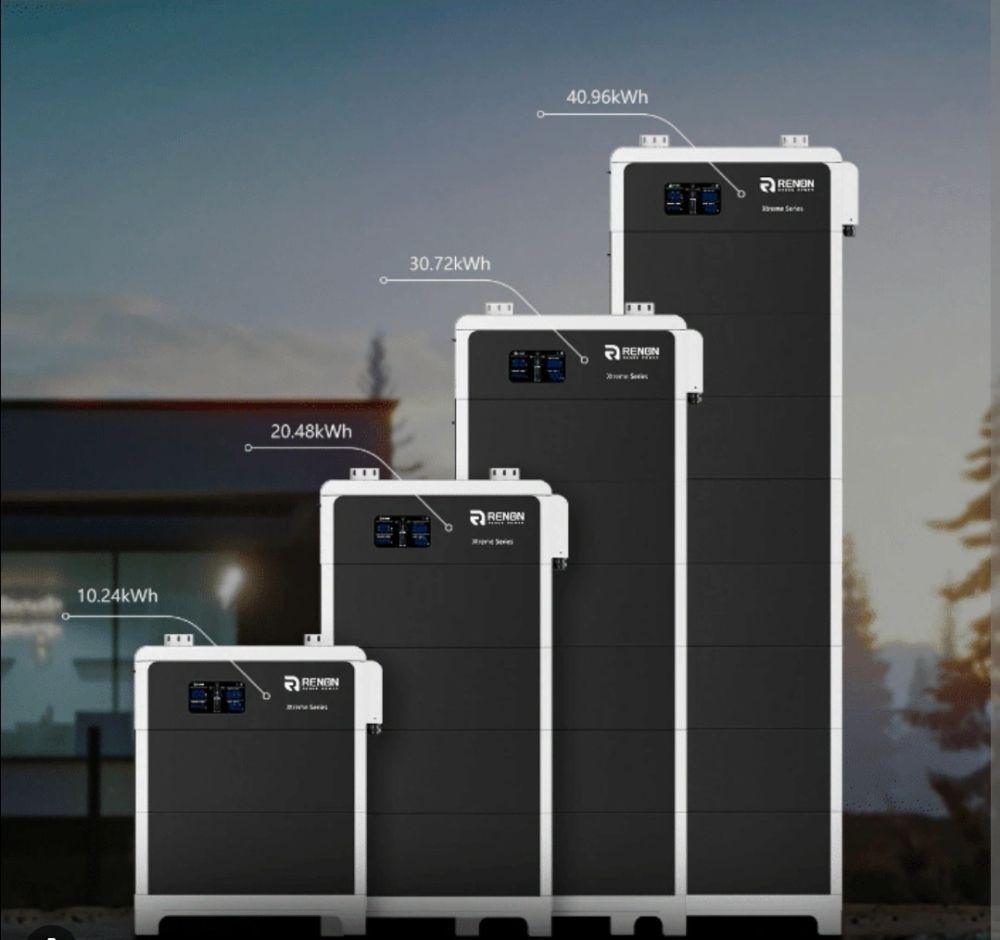 Battery storage capacity options from 10 to 40 kWh